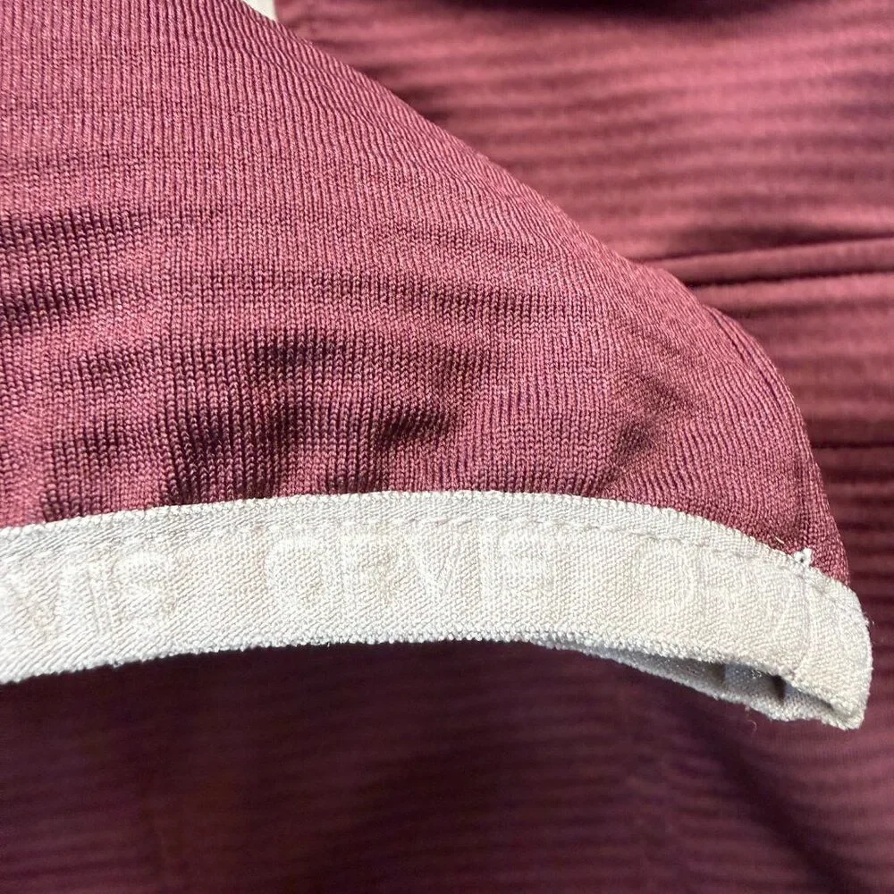 Orvis Quarter Zip Pullover Men’s Maroon Performance Fleece  Outdoor Layer